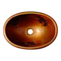 Lavabo cobre ovalado