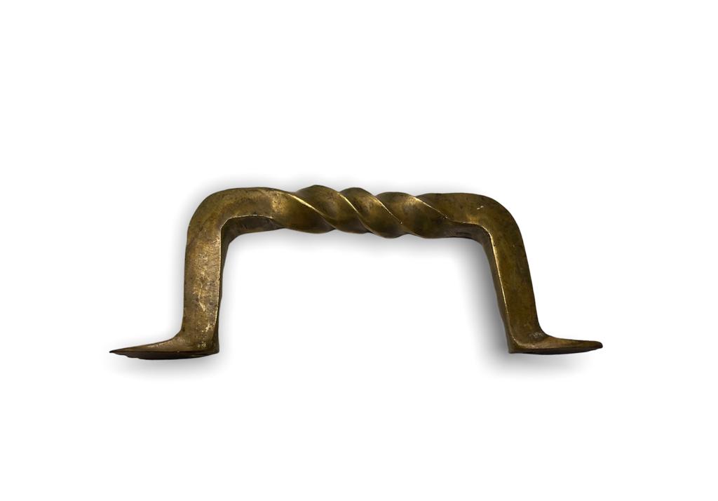 Jaladera bronce con detalle de relieve