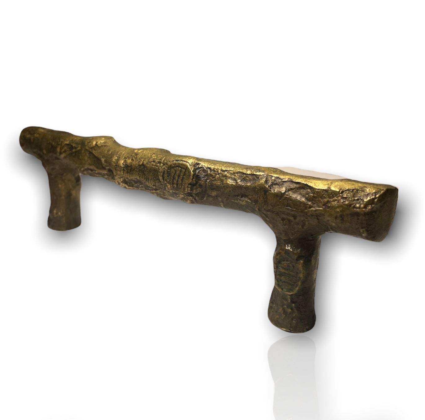 Jaladera de bronce efecto piedra