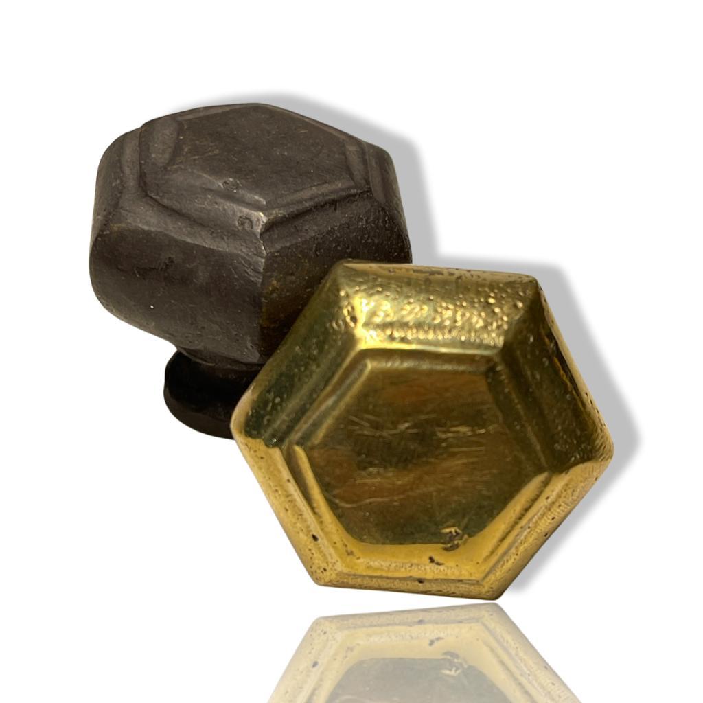 Jaladeras de gabinete boton Heptagonal