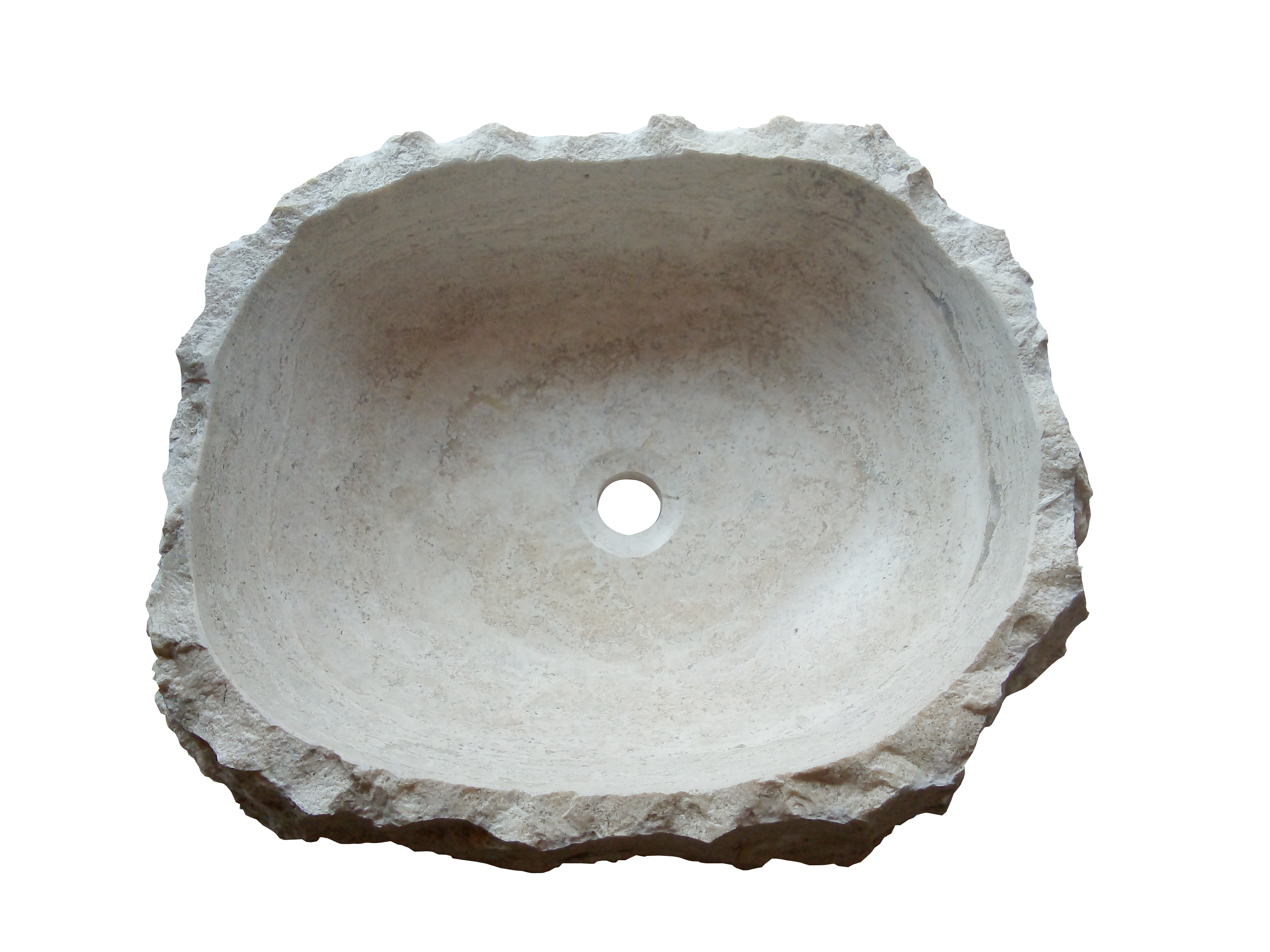 Lavabo Rústico Travertino Fiorito 20" x 16" x 5.5"
