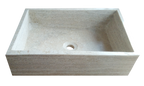 Lavabo Rectangular de Piso Travertino Fiorito