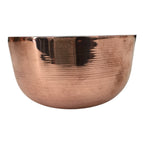 VASO DE COBRE CON INTERIOR CABADO EN ESTAÑO