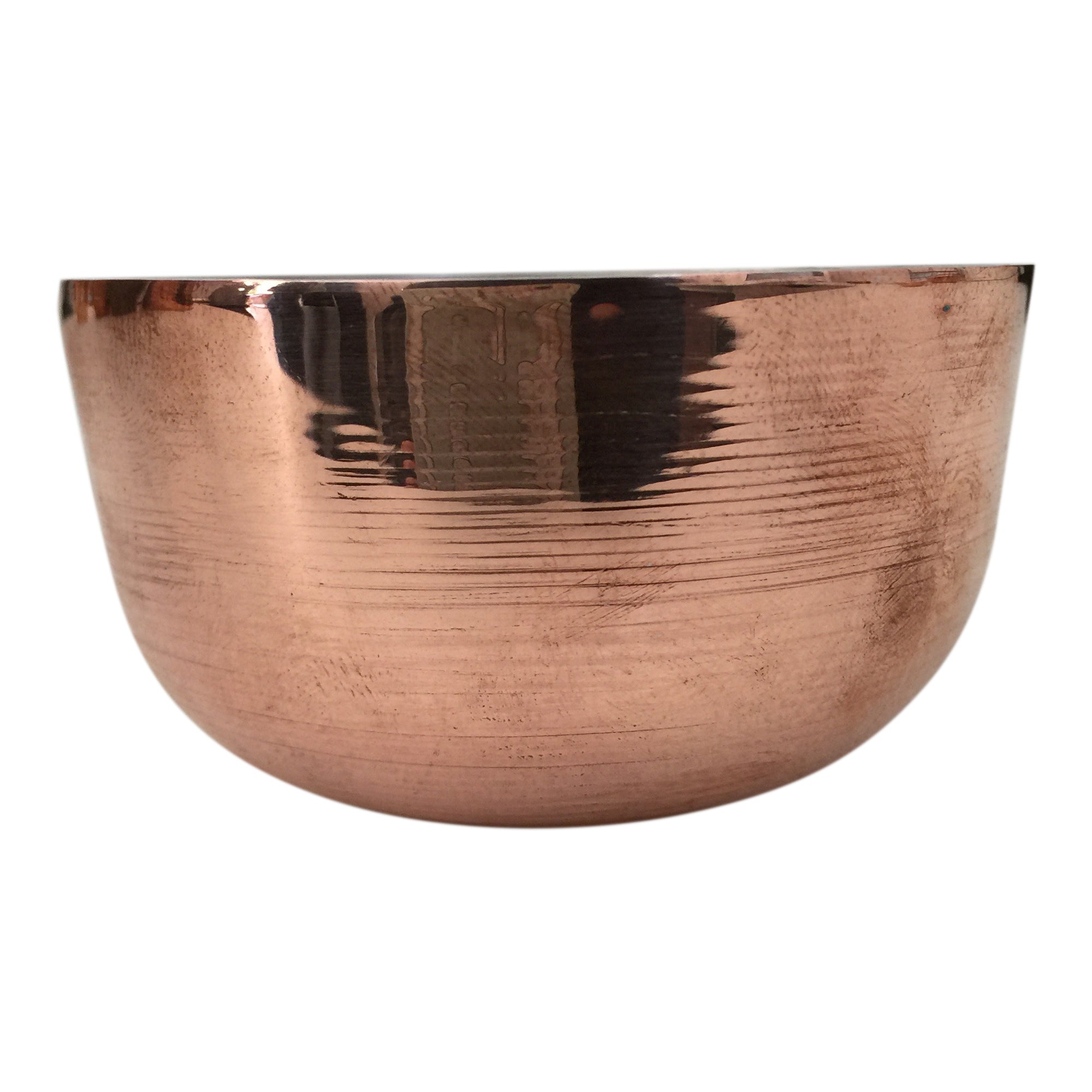 VASO DE COBRE CON INTERIOR CABADO EN ESTAÑO