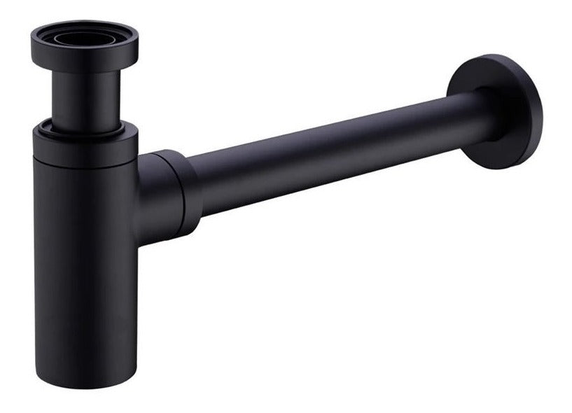 Cespol negro mate para lavabo