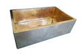 Nefertiti Hammered Brass Farmhouse Kitchen Sink