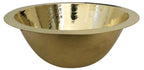 Lavabo de latón circular para baño