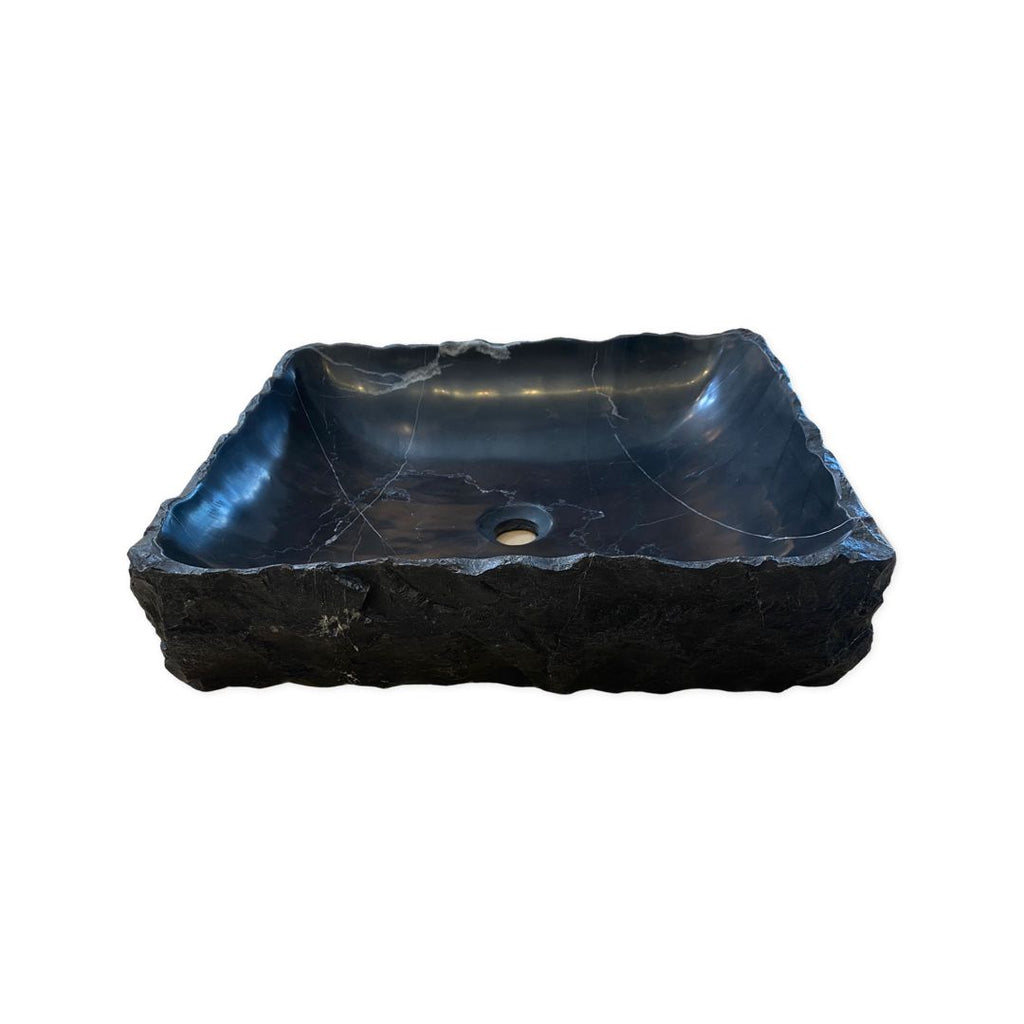 lavabo de marmol negro