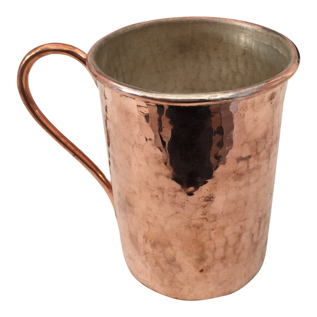 TAZA DE COBRE CON INTERIOR ACABADO EN ESTAÑO