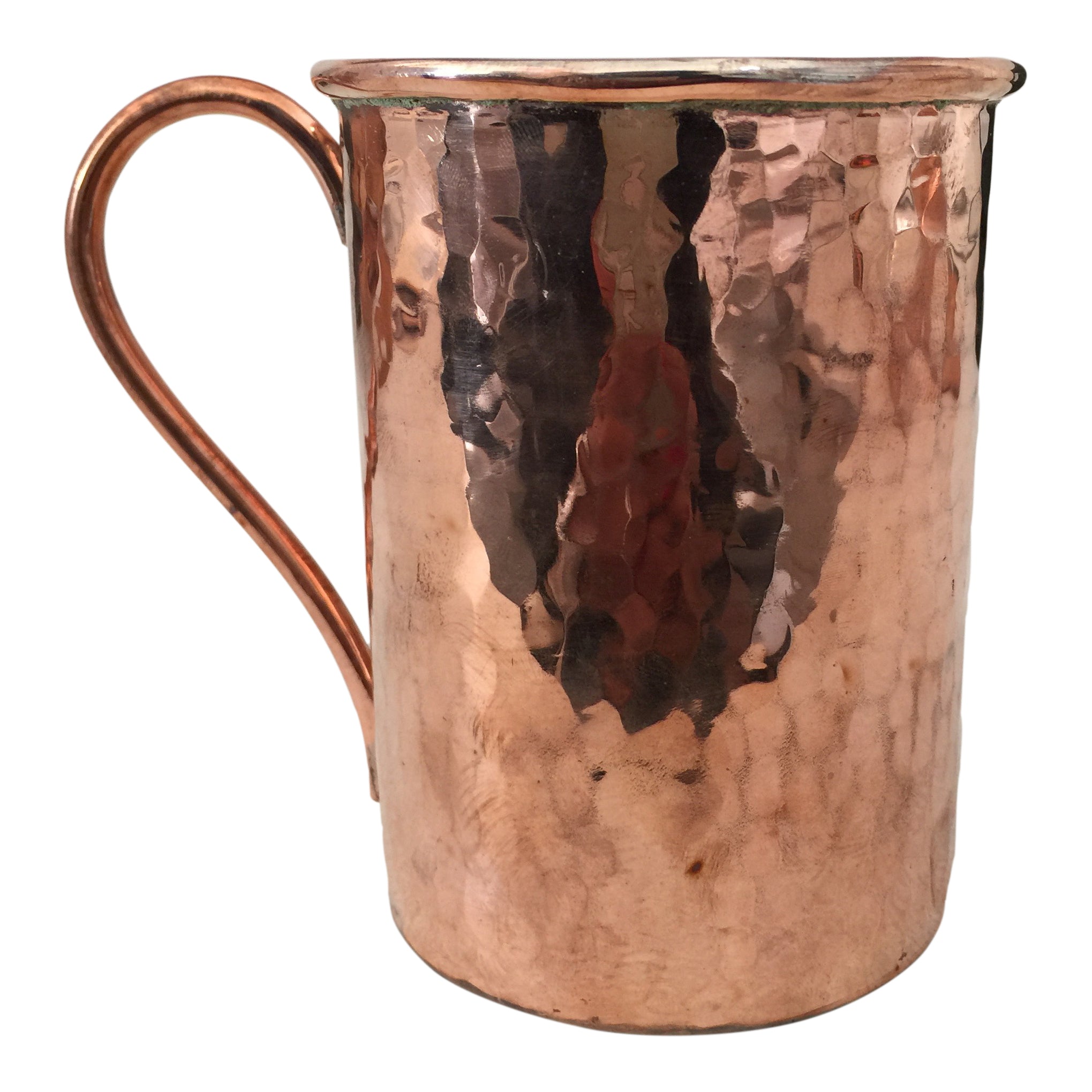 TAZA DE COBRE CON INTERIOR ACABADO EN ESTAÑO