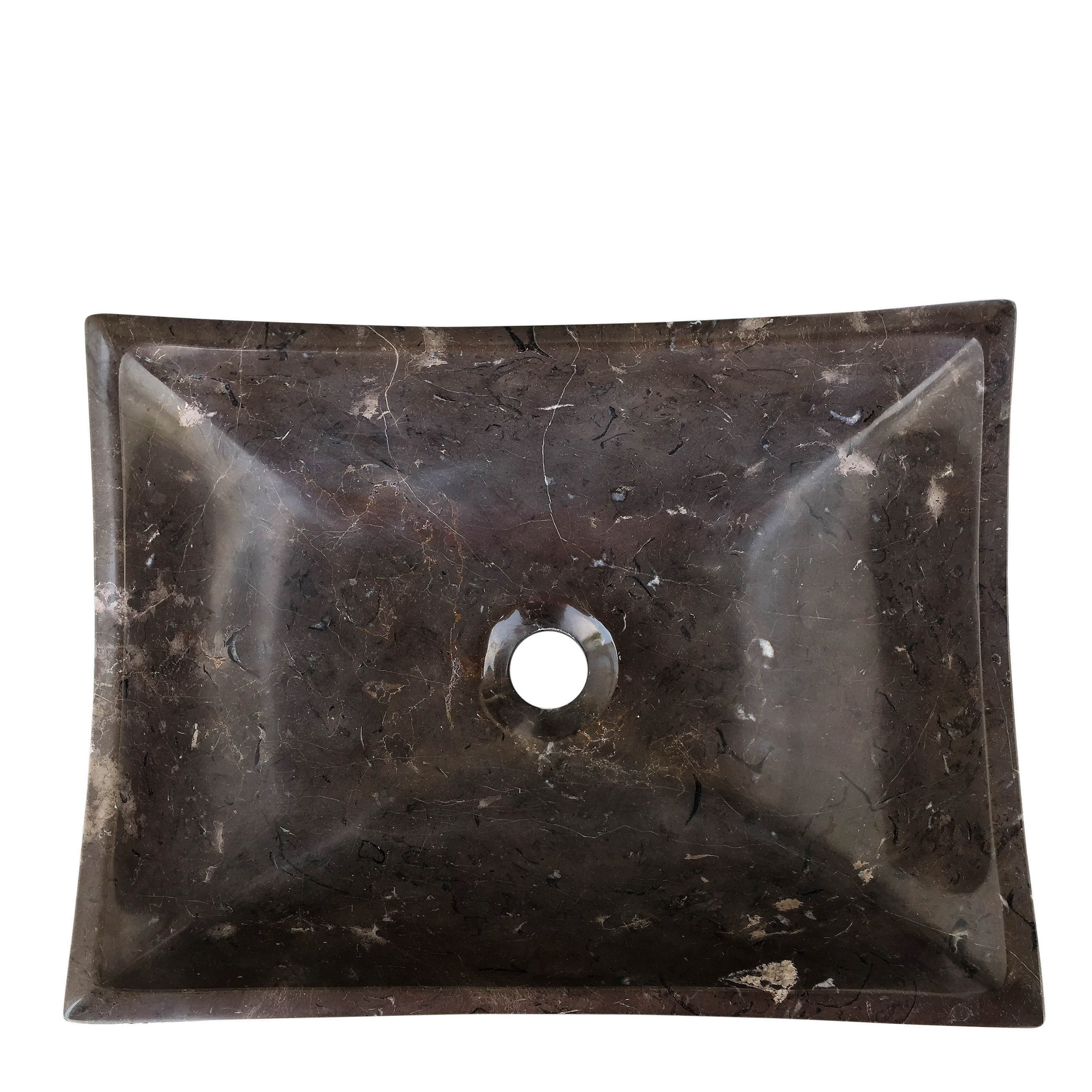 Violeta Lavabo Sobreponer Rectangular Con Puntos