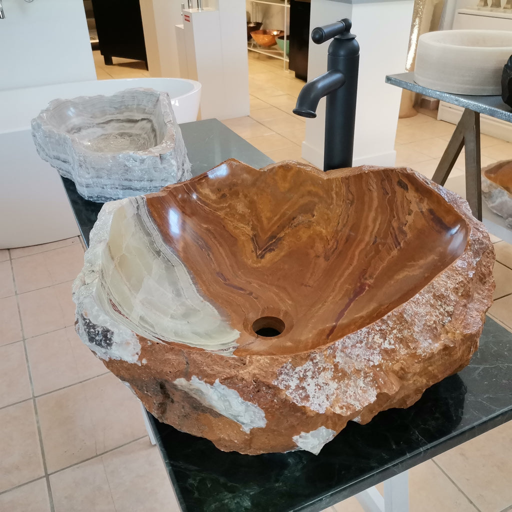 Rojo onyx bathroom sink vessel mount